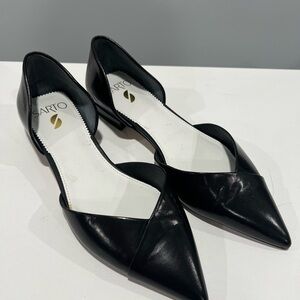 Franco Sarto Black Pointed Flats